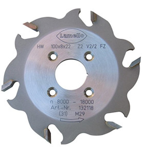 Fraise md,z2+v2+2, 100x22x8mm pour clamex