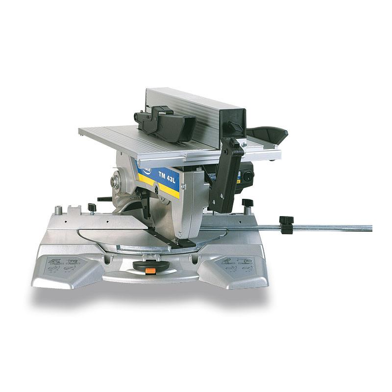 Scie à onglet inclinable avec table superieure - TM43L version bois - Virutex
