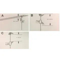Serre-joint F-SZ 180MM pour fixation de la règle de guidage sur la pièce à usiner, 2 pièces