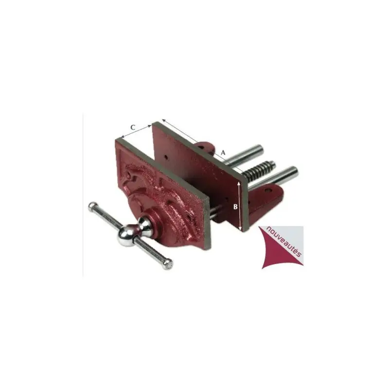 ETAU FIXE ETABLI POUR MENUISIER - Capacite serrage 15 cm ETAU FIXE ETABLI POUR MENUISIER - Capacite serrage 15 cm