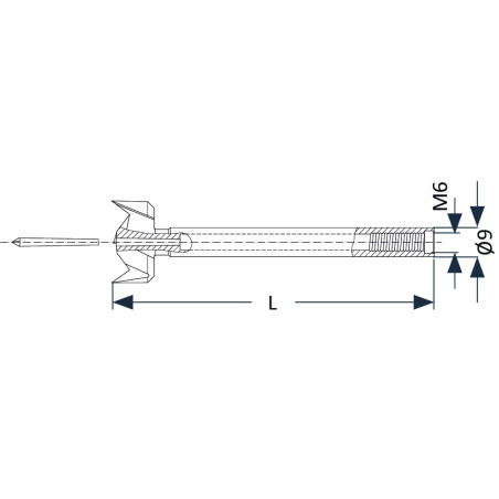 Systeme 2 foret acier zobo dia 10x100mm ref 761998