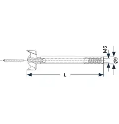 Systeme 2 foret acier zobo dia 21x100mm ref 762009