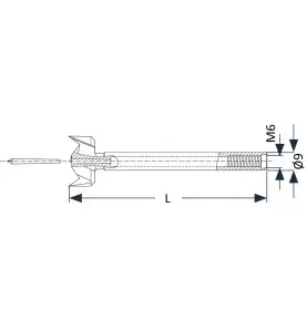 Systeme 2 foret acier zobo dia 21x100mm ref 762009