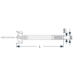 Systeme 2 foret acier zobo dia 26x100mm ref 762014