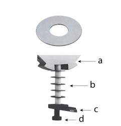 Rondelle d'écartement d'épaisseur 0.1 mm - ZOBO 762210