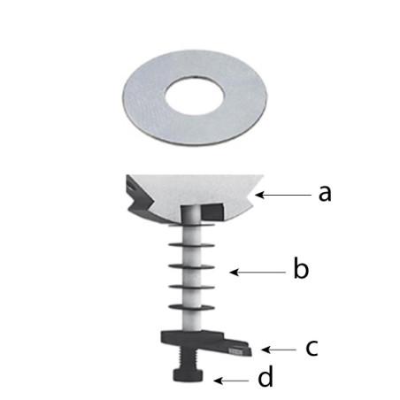 Rondelle d'écartement d'épaisseur 0.1 mm - ZOBO 762210