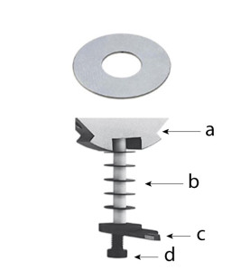 Rondelle d'écartement d'épaisseur 0.1 mm - ZOBO 762210