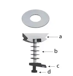 Rondelles d'écartement d'épaisseur 0.5 mm - ZOBO 762212
