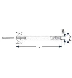 Systeme 2 foret carbure zobo d 34x100mm ref 762271