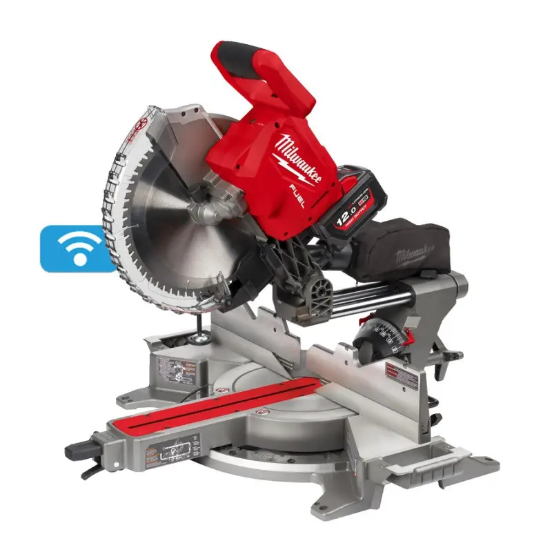 M18 FMS305-121 - Scie à onglet radiale FUEL One-Key 305 mm, 18V, 12Ah