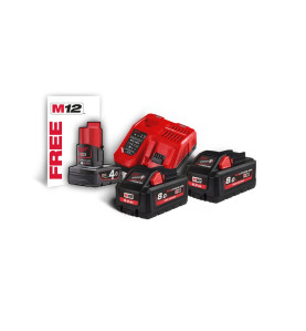 M18 HNRG-802 - Pack NRJ 18V, 8 Ah HIGH-OUTPUT Red Li-ion, système M18