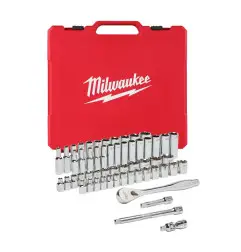 Set de douilles et clés à cliquet 3/8 métrique & impériale 56 pcs