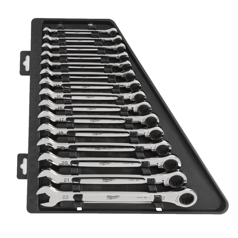 SET DE 15 CLÉS À CLIQUET MÉTRIQUES – 15PC (TAILLES 10, 11, 12, 13, 14, 15, 17 MM) SET DE 15 CLÉS À CLIQUET MÉTRIQUES – 15PC (TAILLES 10, 11, 12, 13, 14, 15, 17 MM)