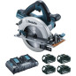 Scie circulaire 36 V (2x18V Li-Ion) 5 Ah Ø 190 mm (4 batteries) MAKITA DHS710PT4J