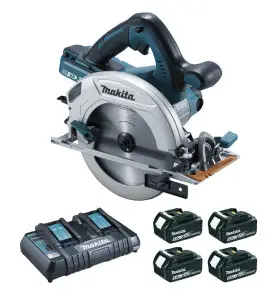 Scie circulaire 36 V (2x18V Li-Ion) 5 Ah Ø 190 mm (4 batteries) MAKITA DHS710PT4J