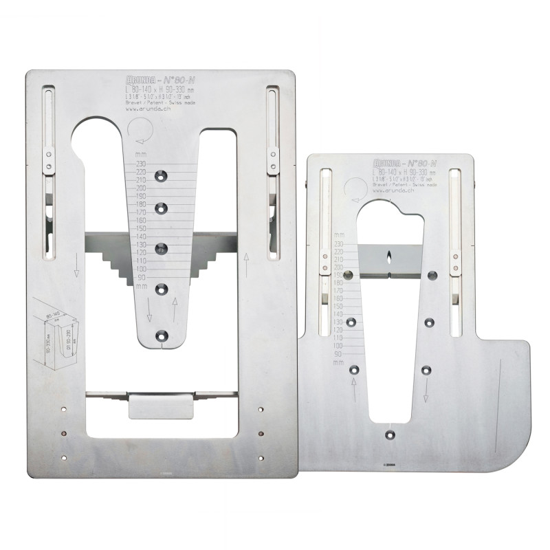 Gabarit de fraisage Arunda 50N Maxi - Serie N Inclinable