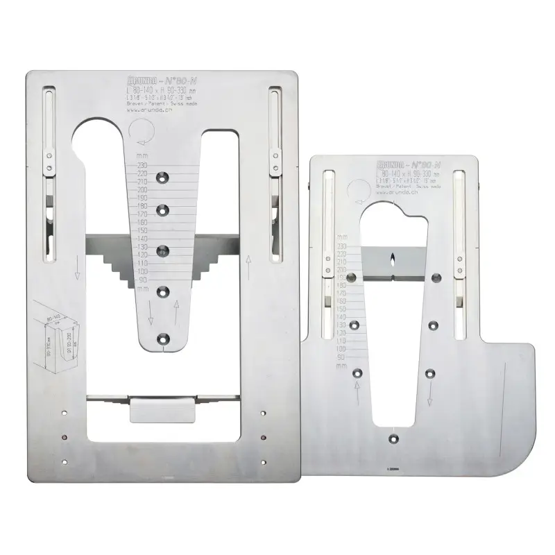 Gabarit de fraisage Arunda 50N Maxi - Serie N Inclinable