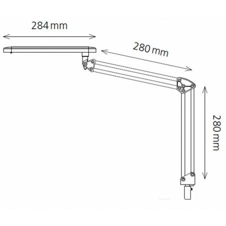 Lot Lampe LED hansa Hegner + support