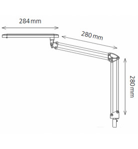 Lampe LED hansa Hegner + Support 01SUP