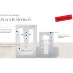 Gabarit de fraisage Arunda 120B Maxi  - Serie B à butées fixes 90°