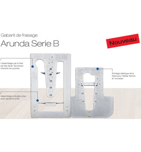 Gabarit de fraisage Arunda 160B Midi  - Serie B à butées fixes 90°