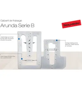 Gabarit de fraisage Arunda 160B Midi - Serie B à butées fixes 90°