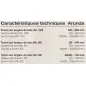 Gabarit de fraisage Arunda 80N Midi - Serie N Inclinable