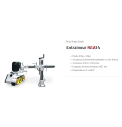 Entraineur lourd RAV34 Robland - 3rlx 120*60 4 vitesses bras 1050mm Triphase