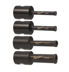 Vente de SET 4 FORETS DIAMANTS (6/8/10/14 MM) Milwaukee, numéro 71940 / mlwk_4932471863 à 96,24 €HT soit 115,49 €TTC. 