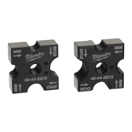 Vente de Matrices de coupe tige filetée M6-M12 Milwaukee, numéro 72017 / mlwk_4932471372 à 90,41 €HT soit 108,49 €TTC. 