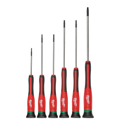 Vente de SET DE 6 TOURNEVIS DE PRÉCISION TORX Milwaukee, numéro 72069 / mlwk_4932471870 à 24,16 €HT soit 28,99 €TTC. 