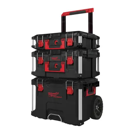 Vente de PROMO PACKOUT™ 3 PIÈCES (TROLLEY + COFFRET LARGE + COFFRET) Milwaukee, numéro 72113 / mlwk_4932464244 à 319,16 €HT soit