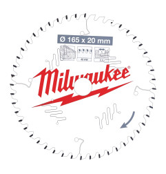 Vente de LAME SCIE CIRCULAIRE BOIS 165X20X2,2/48 ALTERNEE Milwaukee, numéro 72126 / mlwk_4932471295 à 37,91 €HT soit 45,49 €TTC.