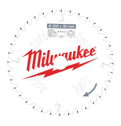 Vente de LAME SCIE CIRCULAIRE BOIS 235X30X2,4/36 ALTERNEE Milwaukee, numéro 72139 / mlwk_4932471306 à 48,33 €HT soit 57,99 €TTC.