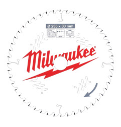 Vente de LAME SCIE CIRCULAIRE BOIS 235X30X2,4/48 ALTERNEE Milwaukee, numéro 72140 / mlwk_4932471307 à 56,66 €HT soit 67,99 €TTC.