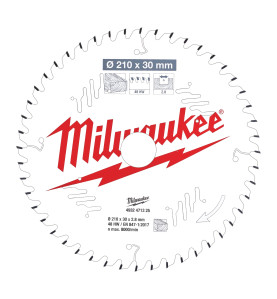 Vente de LAME ONGLET BOIS 210X30X2,8X48 ALT NEG Milwaukee, numéro 72159 / mlwk_4932471325 à 56,66 €HT soit 67,99 €TTC. 