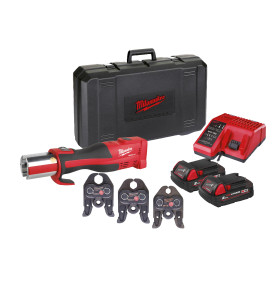 M18 BLHPT202C M-SET - Sertisseuse Brushless 18V, 2Ah + 3 mâchoires Profile M (15/22/28 mm)