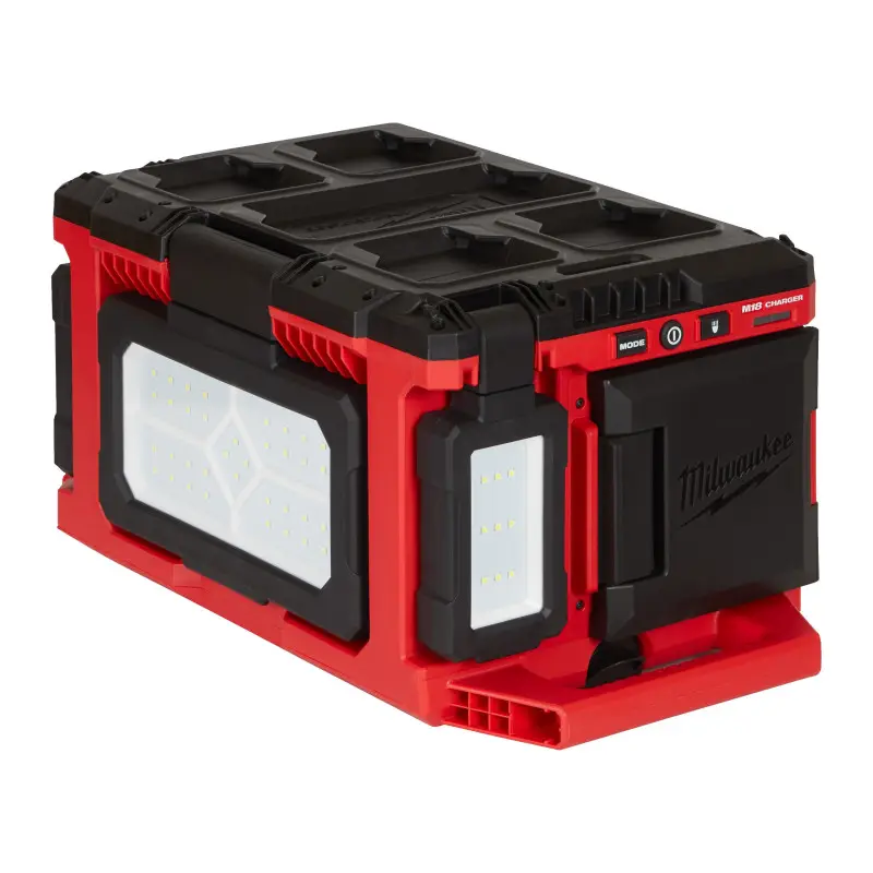 M18 POALC-0 - Projecteur de chantier Packout hybride, 18V, sans batterie, 3000 Lumens M18 POALC-0 - Projecteur de chantier Packout hybride, 18V, sans batterie, 3000 Lumens