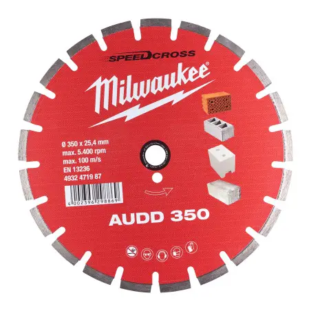 DISQUE DIAMANT AUDD 350 MM (X1)