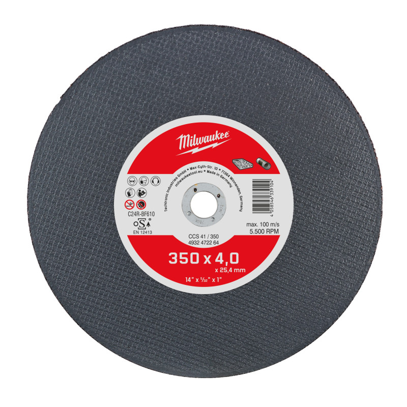 DISQUE À TRONÇONNER DUCTILE 350X4 MM 1PC