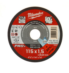 DISQUE A TRONCONNER PRO+ 115MM EPAISSEUR1,5 MM PRO+ -1PC