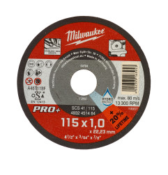 DISQUE A TRONCONNER PRO+ 115MM EPAISSEUR1MM PRO+ -1PC