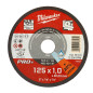 DISQUE À TRONÇONNER PRO+ 125MM ÉPAISSEUR 1 MM PRO+ 1PC