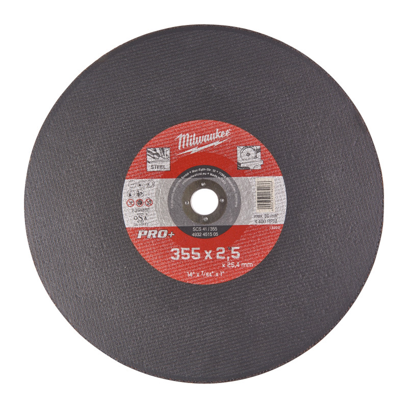 DISQUE À TRONÇONNER PRO+ 355MM ÉPAISSEUR 2,5 MM PRO+ 1PC DISQUE À TRONÇONNER PRO+ 355MM ÉPAISSEUR 2,5 MM PRO+ 1PC
