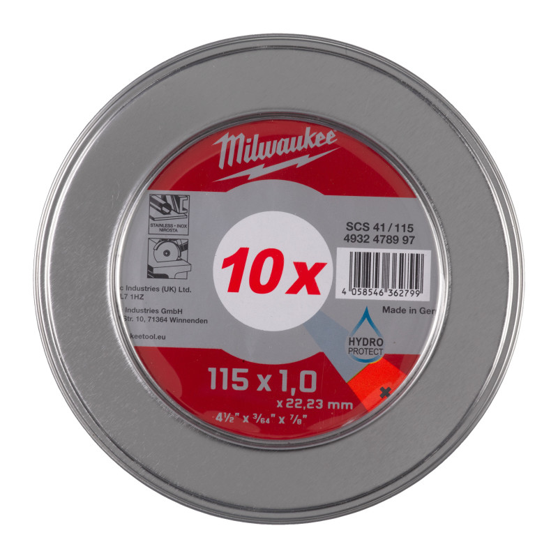 COFFRET DE 10 DISQUES A TRONÇONNER PRO+ 115X1 MM COFFRET DE 10 DISQUES A TRONÇONNER PRO+ 115X1 MM