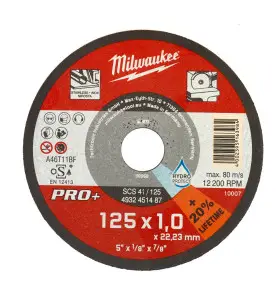 COFFRET DE 10 DISQUES A TRONCONNER PRO+ 125X1 MM