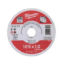 DISQUE A TRONCONNER PRO+ 125MM EPAISSEUR 1 MM CONTRACTOR - 1PC