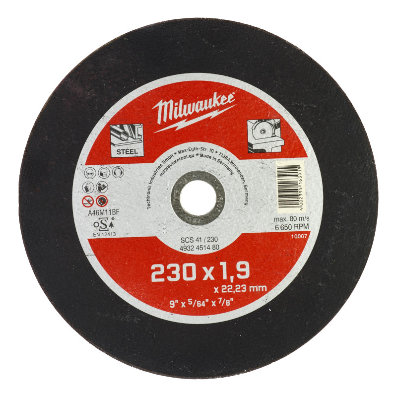 DISQUE À TRONÇONNER PRO+ 230MM ÉPAISSEUR 1,9 MM CONTRACTOR 1PC