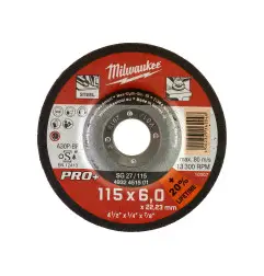 DISQUE A MEULER 115 EPAISSEUR 6 MM PRO+ -1PC