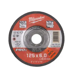DISQUE A MEULER 125 EPAISSEUR 6 MM PRO+ -1PC